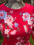 Rojo Floreado