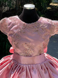 Rose Gold little Girl Dress