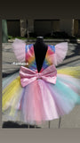 Hand Made Rainbow Princess Party Dress