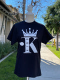 King Short sleeve black t-shirt