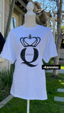 Queen Short Sleeve White T-shirt