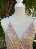 Champagne glamorous sexy bodycon dress