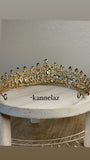 Luxury Crown-Tiara Gold Red Color