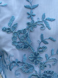 Royal White/ Baby blue dress