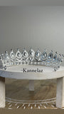 Luxury Crown-Tiara Silver Purple Color