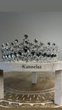 Luxury Crown-Tiara Silver Clear Color