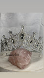 Luxury Crown/Tiara Silver with Clear Rhinestones