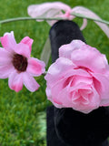 Rose Floral Crown -Pink