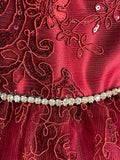 Royal Burgundy little Girl Dress