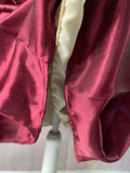 Satin Burgundy Skirt