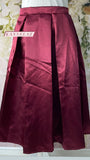Satin Burgundy Skirt