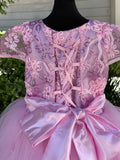 Light Pink princess dress Ball Gown Tulle Flower Dress