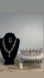 Luxury Crown-Tiara Gold Clear Set