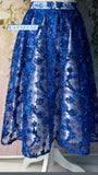 Royal blue skirt