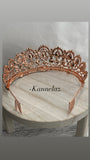 Rose Gold Pink Crown Tiara