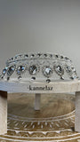 Luxury Crown-Tiara Silver Clear Color