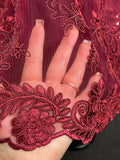 Royal Burgundy little Girl Dress