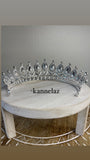Luxury Crown-Tiara Silver Blue Color