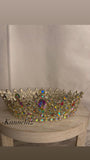 Round Crystal Tiara/Teardrop Shape