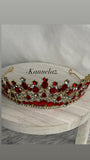 Red Crystal Crown Set