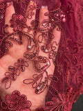 Royal Burgundy little Girl Dress
