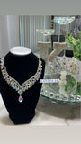 Luxury Crown Tiara 💎 Silver-Crystal Water Jewelry Set