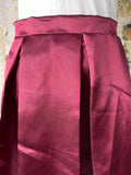 Satin Burgundy Skirt