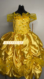 Hand Made Short Sleeve Yellow Dress