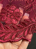 Royal Burgundy little Girl Dress