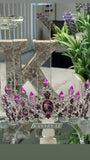 Luxury Crown Tiara & Earrings 💎Silver-Purple
