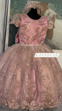 Royal Gown Rose Gold Little Girl Dress