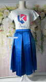 Silk Royal Blue Skirt