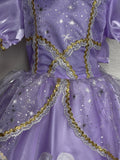Hand Made Lilac & White Princess Dress