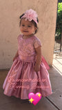 Rose Gold little Girl Dress