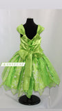 Hand Made Bright Green Strapless Dress