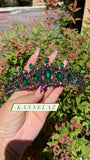 Luxury Crown Tiara💎 Green Emerald