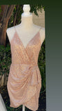 Champagne glamorous sexy bodycon dress