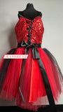 Hand Made Black & Red Princess Dress
