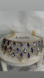 Silver Color Purple Rhinestone Tiaras Crowns