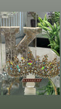 Luxury Crown Tiara 💎 Gold-Crystal Water Jewelry Set