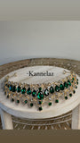 Luxury Crown-Tiara Gold Green Color
