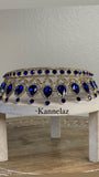 Luxury Crown-Tiara Gold Blue