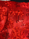 Red Rhinestone Tulle Dress