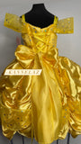Hand Made Short Sleeve Yellow Dress