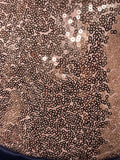 Navy Blue Dress with Rose Gold Sequin