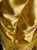 Hand Made Short Sleeve Yellow Dress