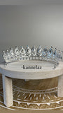 Luxury Crown-Tiara Silver Red Color