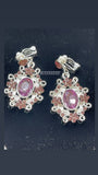 Luxury Crown Tiara & Earrings 💎Silver-Purple