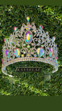 Crown half round Tiara comb