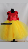 Hand Made Red & Yellow Princess Dress